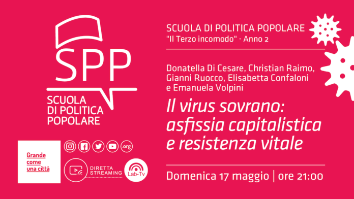 2020_0517_SPP_Donatella Di Cesare, Christian Raimo, Gianni Ruocco, Elisabetta Confaloni, Emanuela Volpini